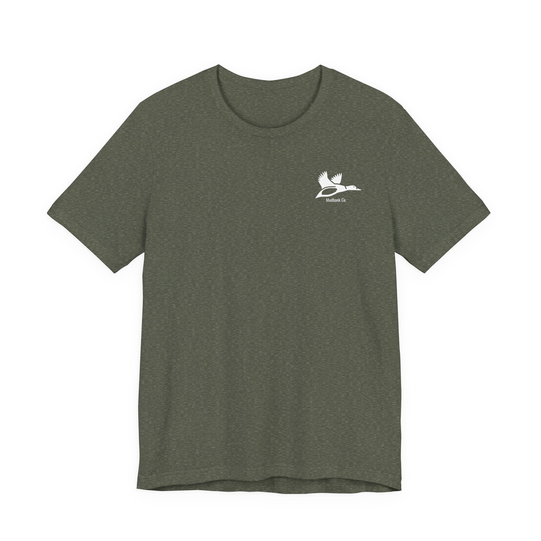 Mudbank Co. Duck Hunt Graphic Tee – Outdoor Marsh Scene Back Print Shirt