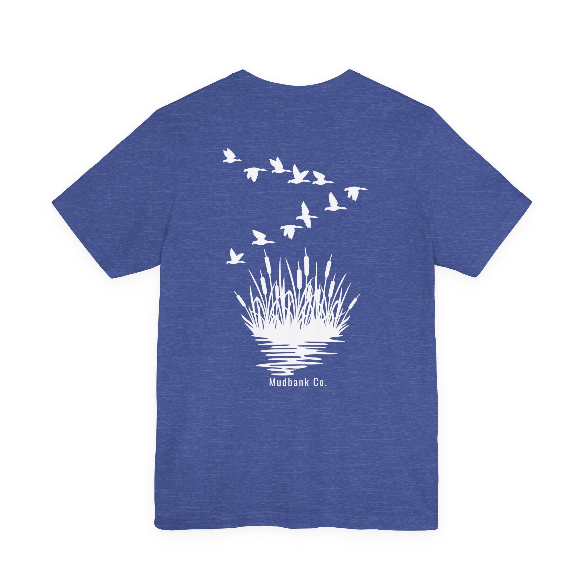 Mudbank Co. Duck Hunt Graphic Tee – Outdoor Marsh Scene Back Print Shirt