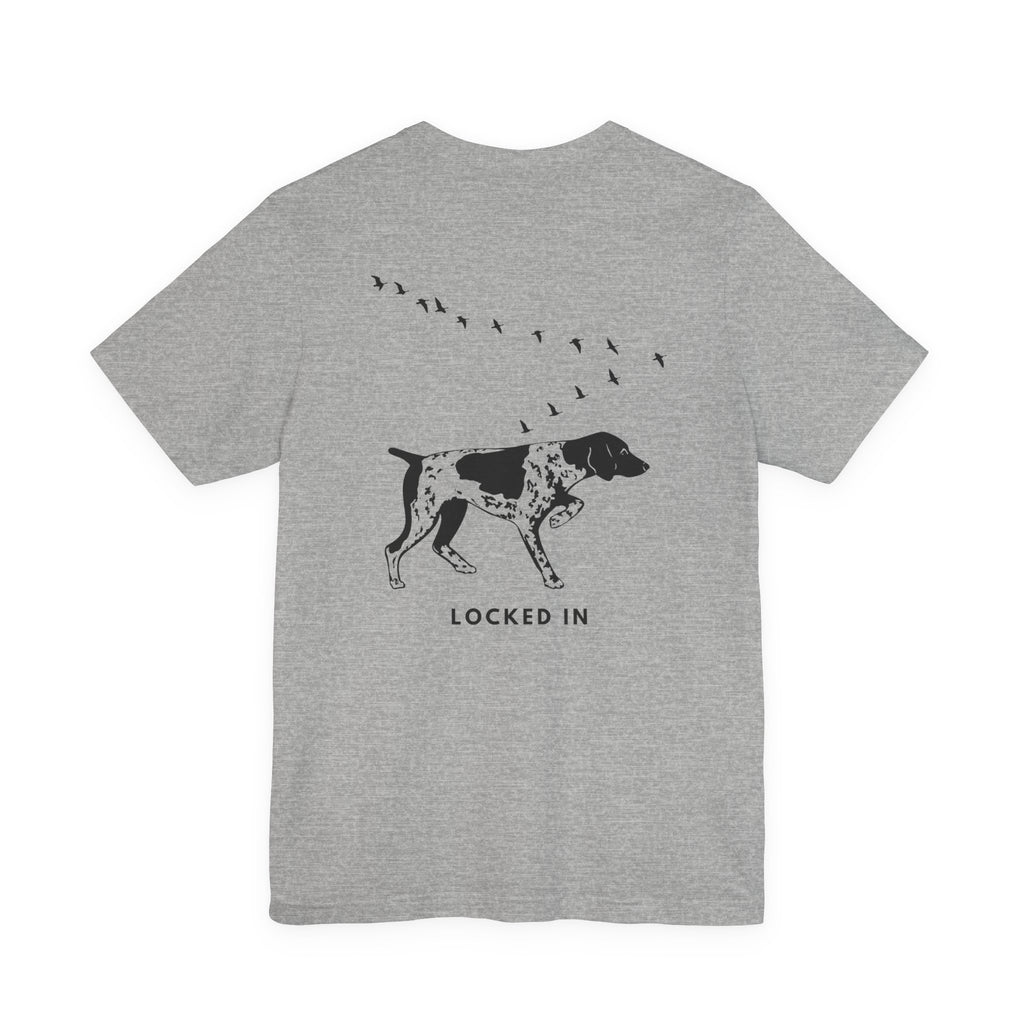 Mudbank Co. Bird Dog T-Shirt | Hunting Dog Graphic Tee | Southern Outdoors Lifestyle Shirt | Bella Canvas Unisex