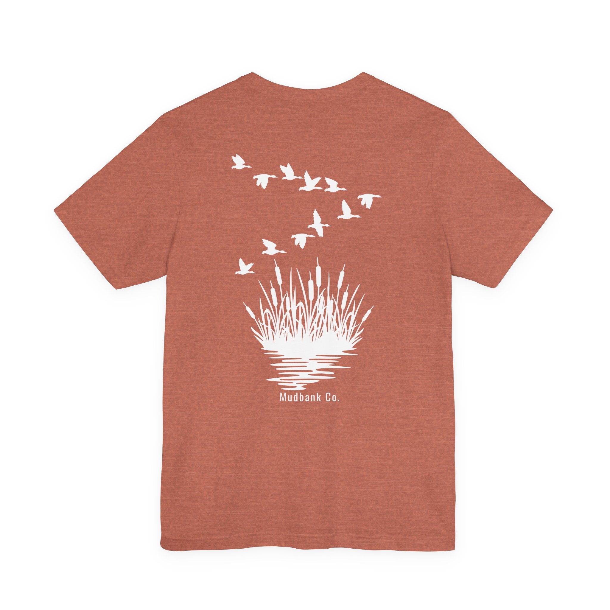 Mudbank Co. Duck Hunt Graphic Tee – Outdoor Marsh Scene Back Print Shirt