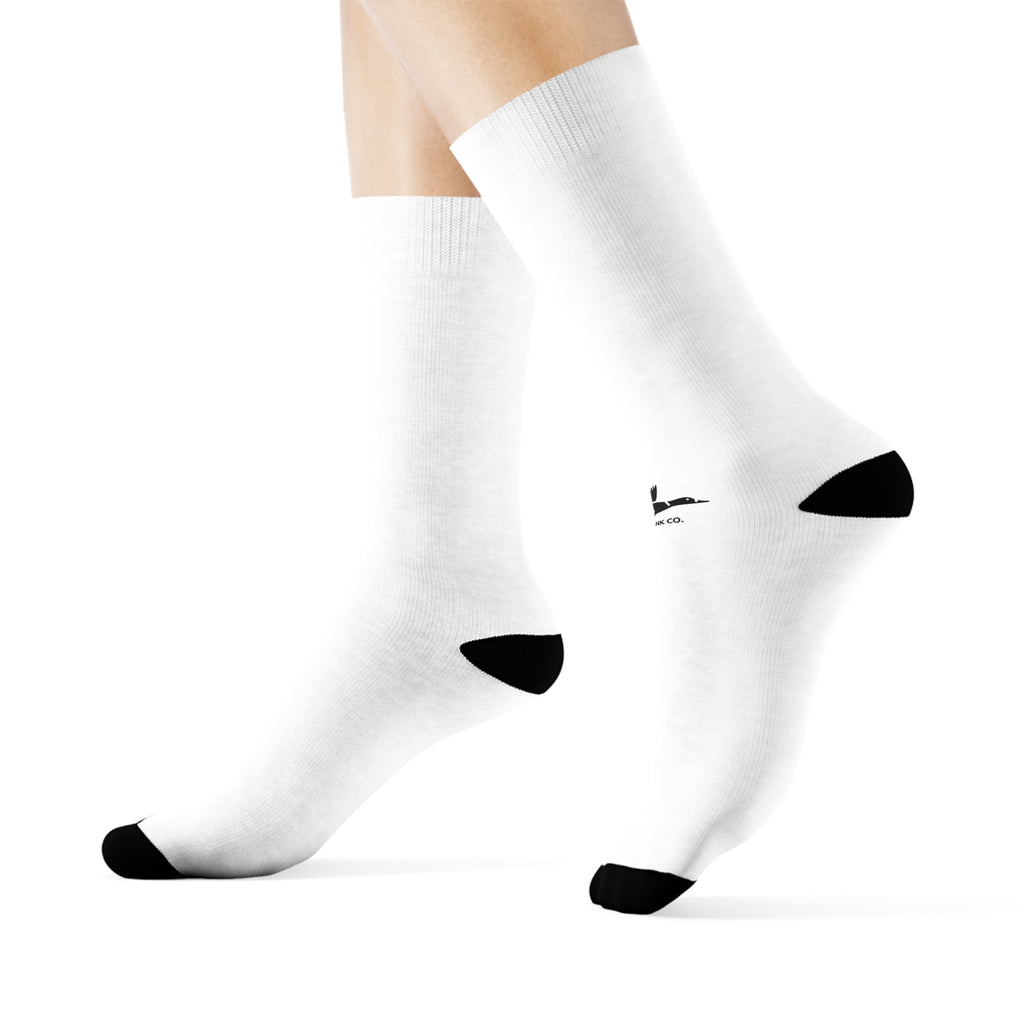 Mudbank Co. Duck Crew Socks | Minimalist White Socks | Southern Outdoors Lifestyle