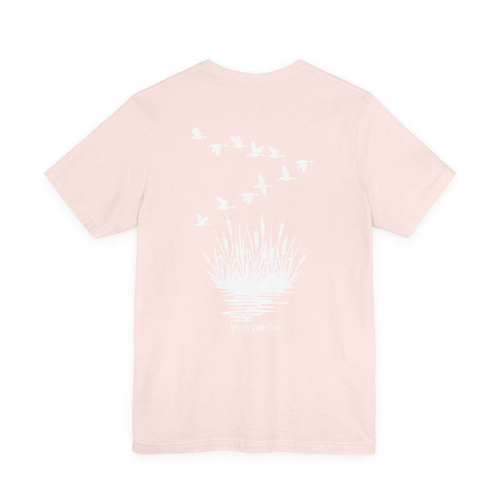 Mudbank Co. Duck Hunt Graphic Tee – Outdoor Marsh Scene Back Print Shirt