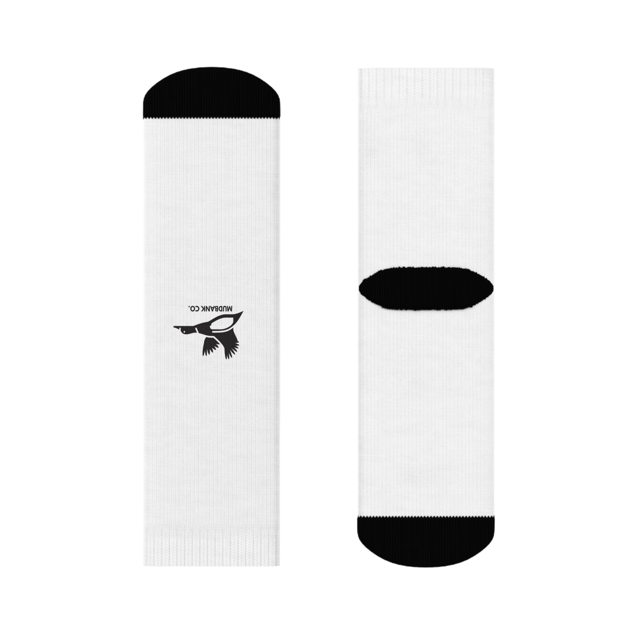 Mudbank Co. Duck Crew Socks | Minimalist White Socks | Southern Outdoors Lifestyle