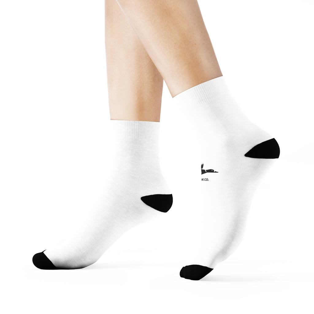 Mudbank Co. Duck Crew Socks | Minimalist White Socks | Southern Outdoors Lifestyle