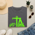 Fishing Anchor T-Shirt — "Today's Ambitions" Neon Graphic