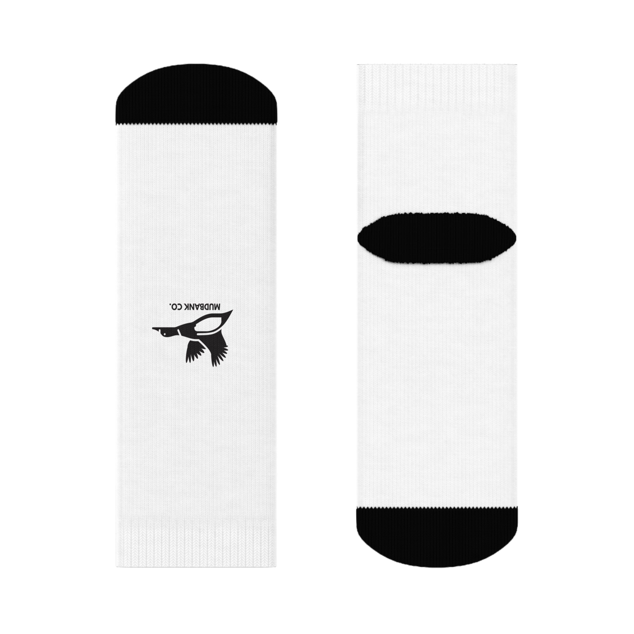 Mudbank Co. Duck Crew Socks | Minimalist White Socks | Southern Outdoors Lifestyle