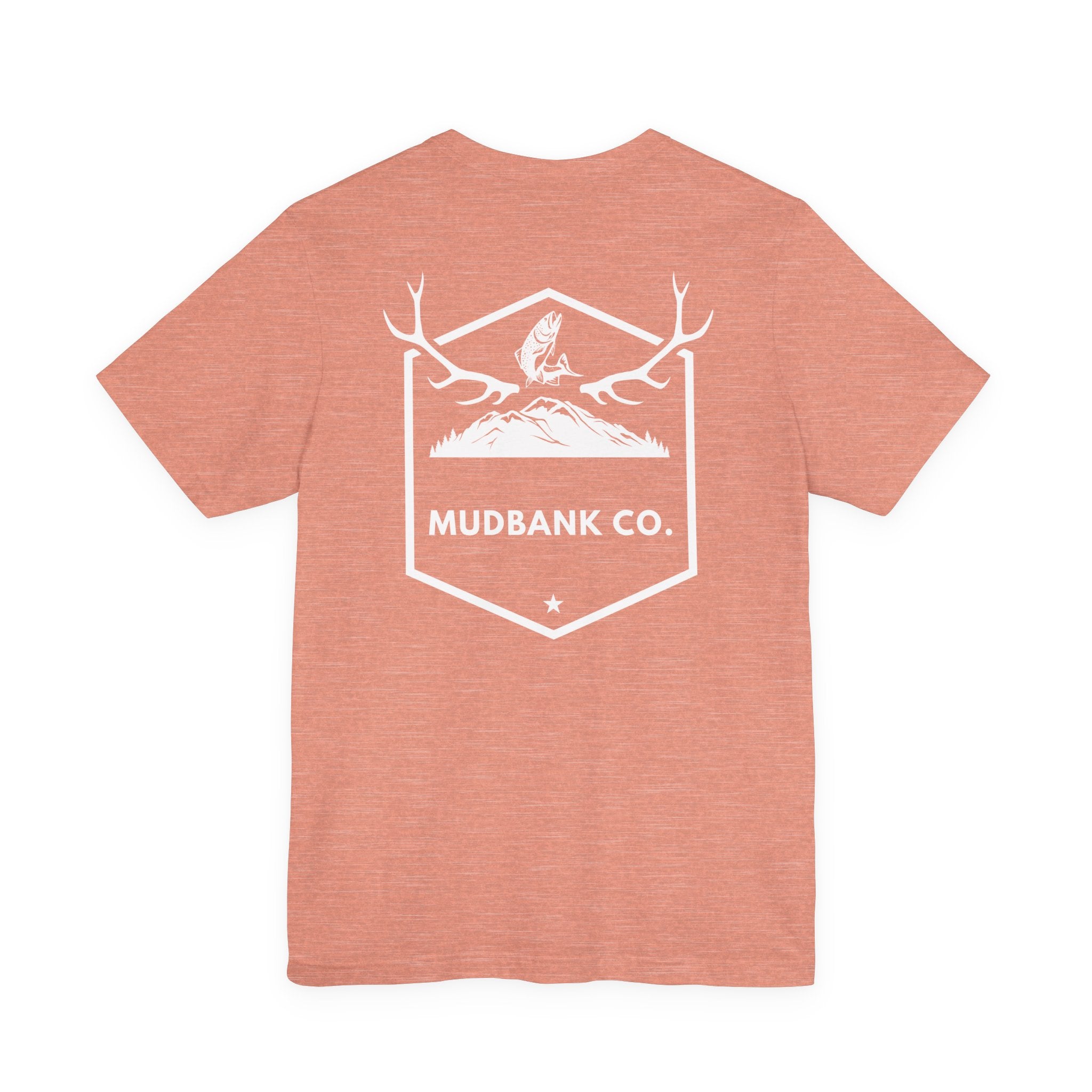 Mudbank Co. Antler Logo T-Shirt | Southern Outdoors Graphic Tee | Hunting & Country Lifestyle | Bella Canvas Unisex