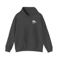 Hoodie — Minimal Black Heron & Flying Geese Graphic Pullover