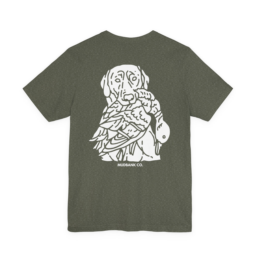 Mudbank Co. Hunting Dog T-Shirt | Duck Dog Graphic Tee | Southern Hunting & Outdoors Shirt | Bella Canvas