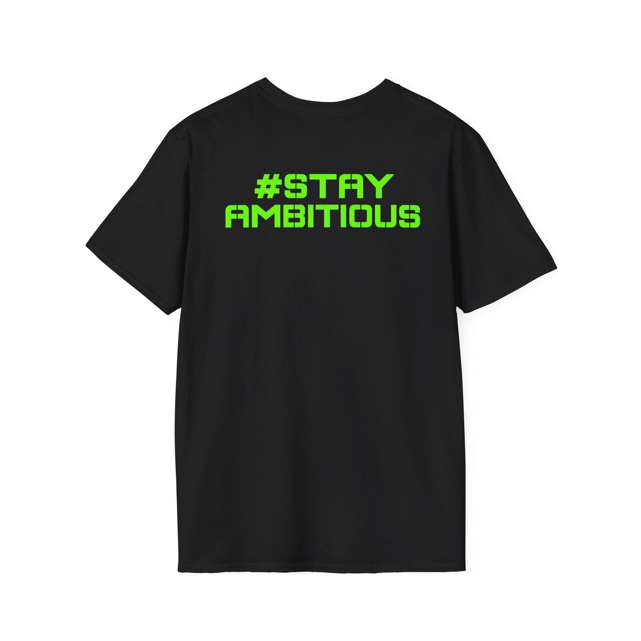 Fishing Anchor T-Shirt — "Today's Ambitions" Neon Graphic