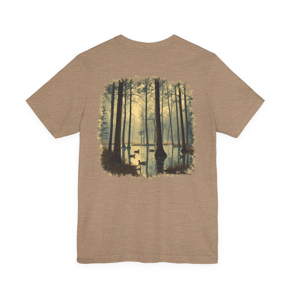 Cypress Swamp Scene T-Shirt | Vintage Florida Nature Tee | Outdoors Graphic Shirt | Bella Canvas Unisex