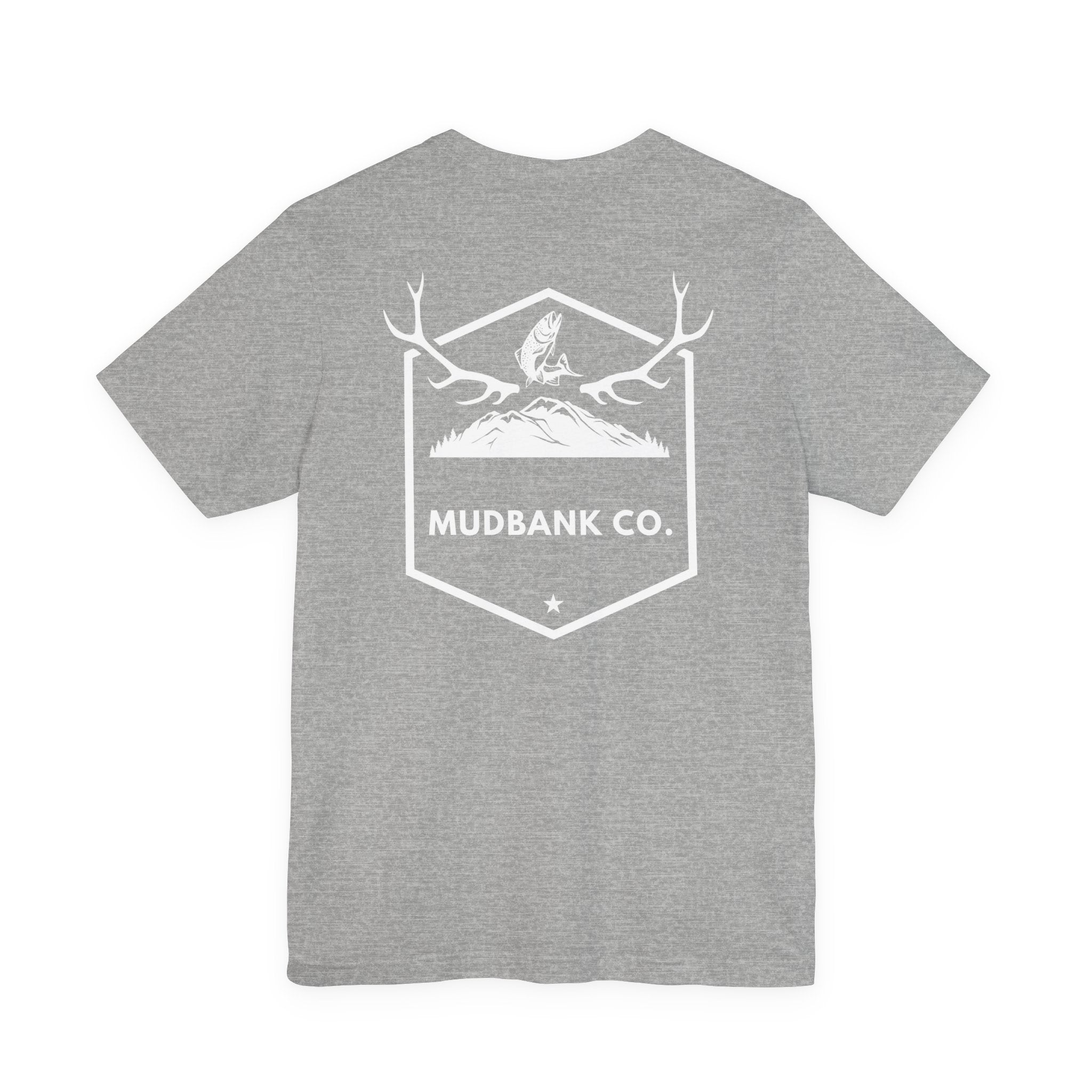Mudbank Co. Antler Logo T-Shirt | Southern Outdoors Graphic Tee | Hunting & Country Lifestyle | Bella Canvas Unisex