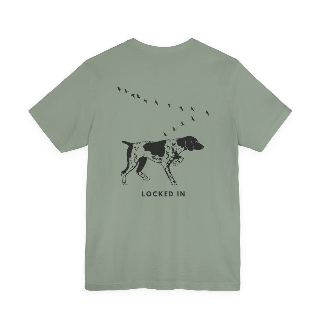 Mudbank Co. Bird Dog T-Shirt | Hunting Dog Graphic Tee | Southern Outdoors Lifestyle Shirt | Bella Canvas Unisex