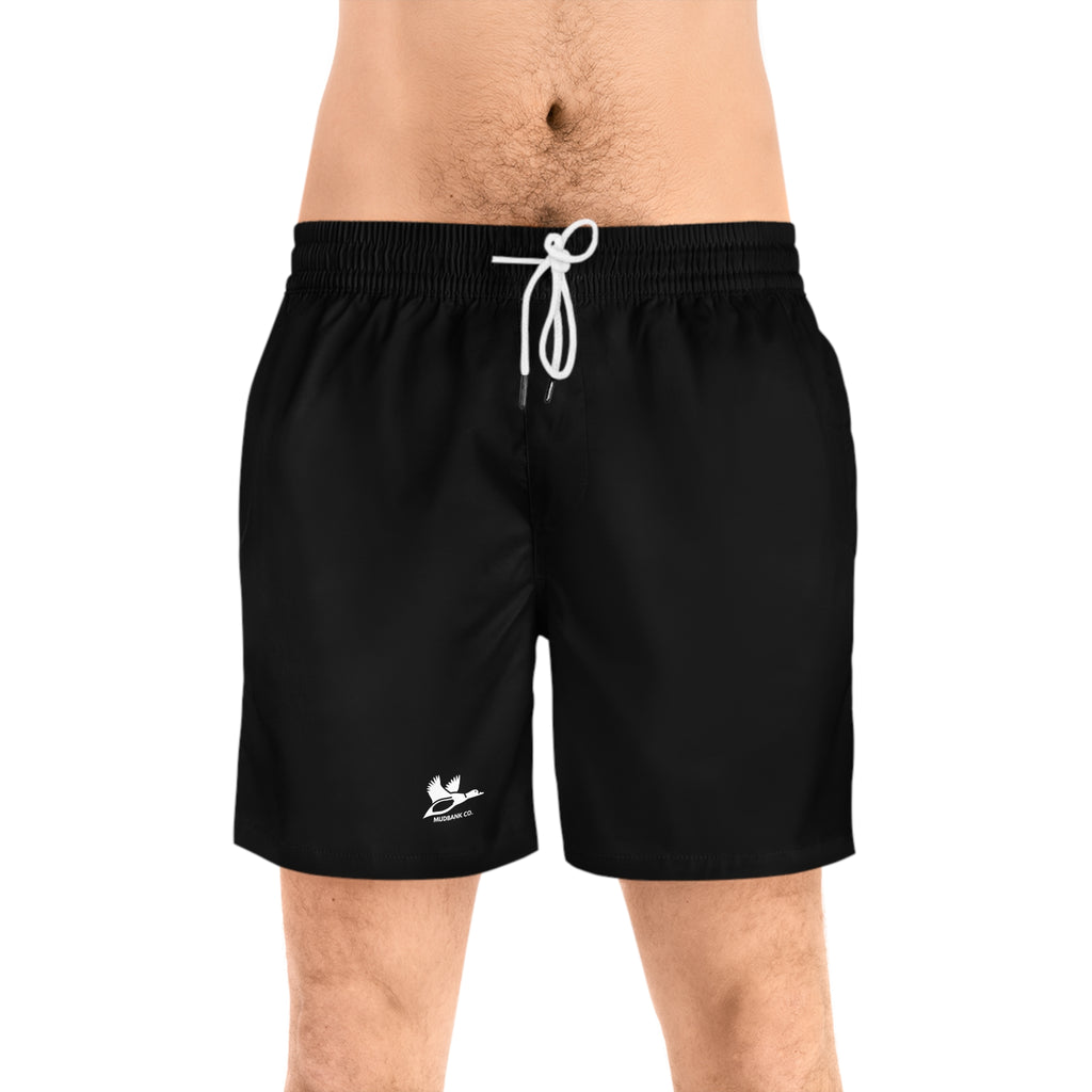 Mudbank Co. Swim Shorts | Minimalist Black Shorts | Southern Outdoors & Water Lifestyle