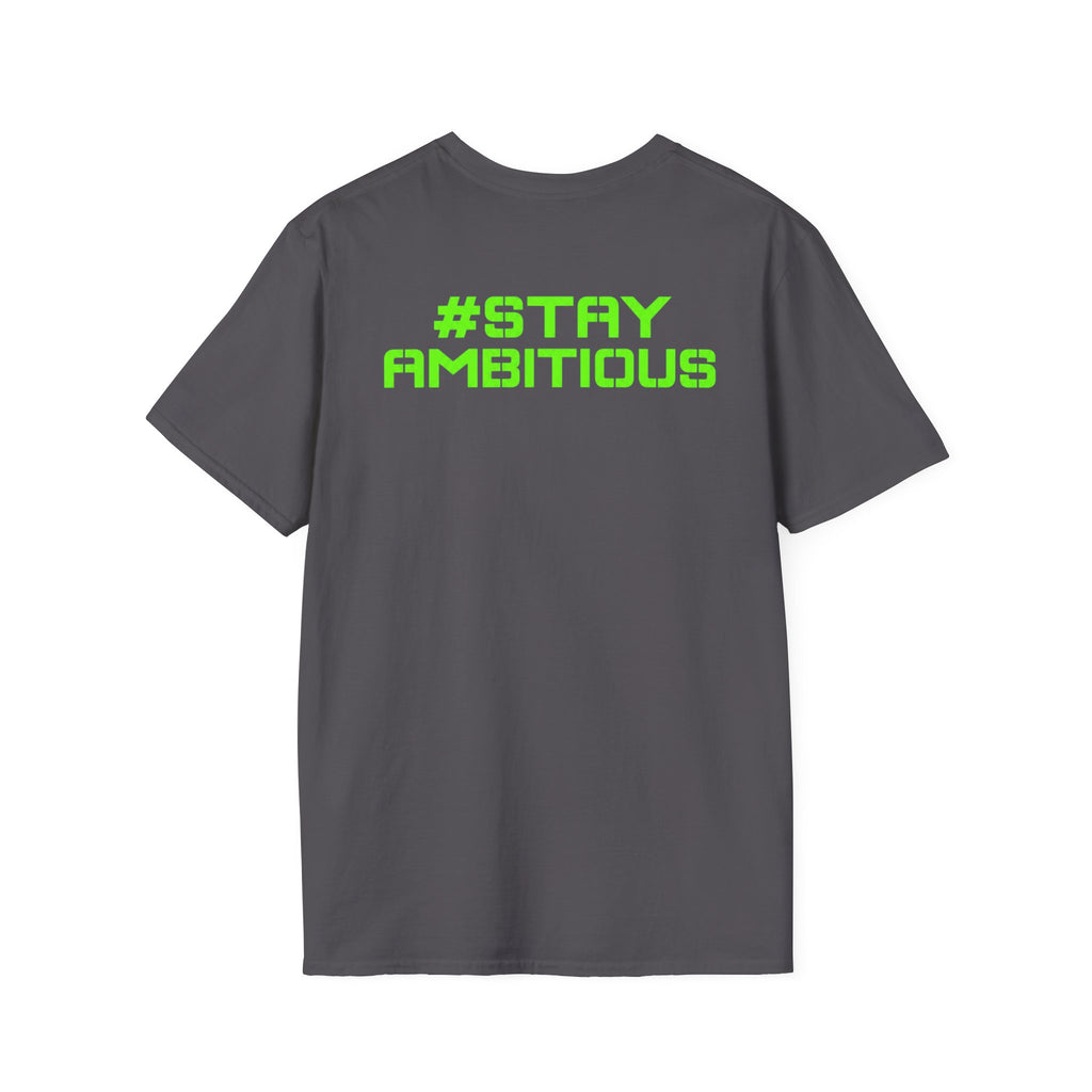 Fishing Anchor T-Shirt — "Today's Ambitions" Neon Graphic