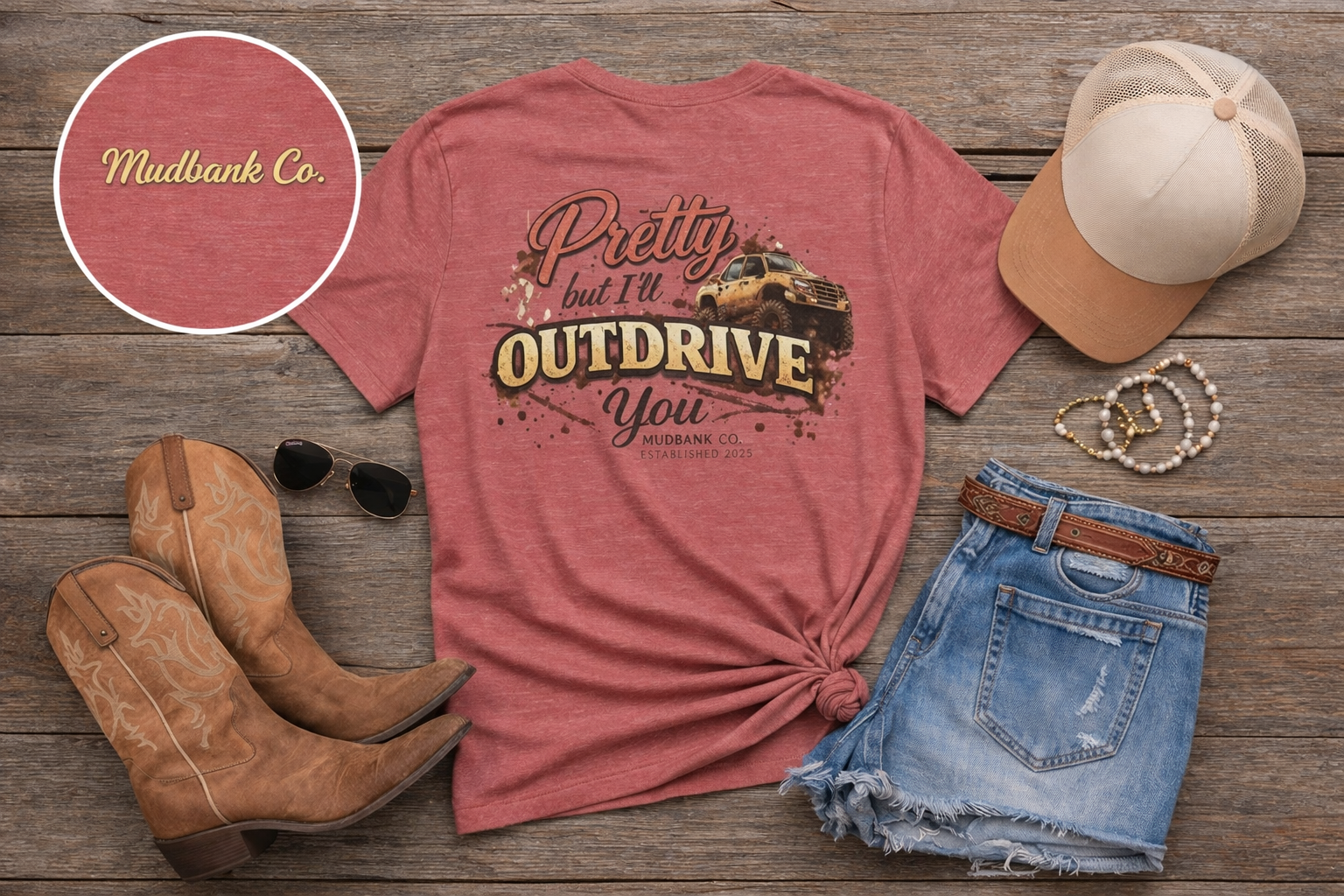 Pretty But I’ll Outdrive You Tee – Mudbank Co.