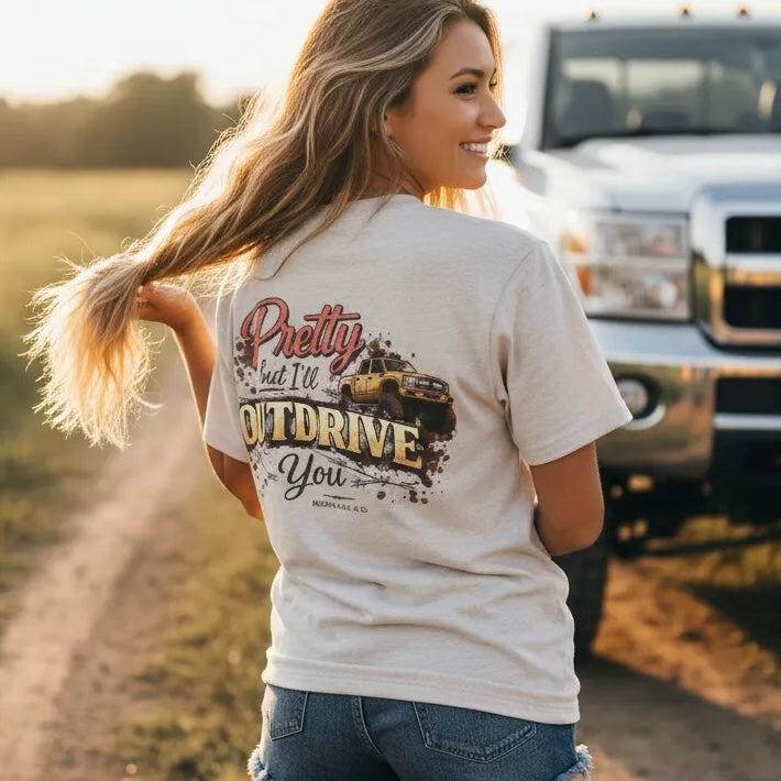 Pretty But I’ll Outdrive You Tee – Mudbank Co.