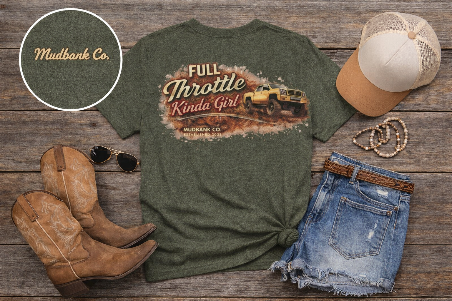 Full Throttle Kinda Girl Tee – Mudbank Co.