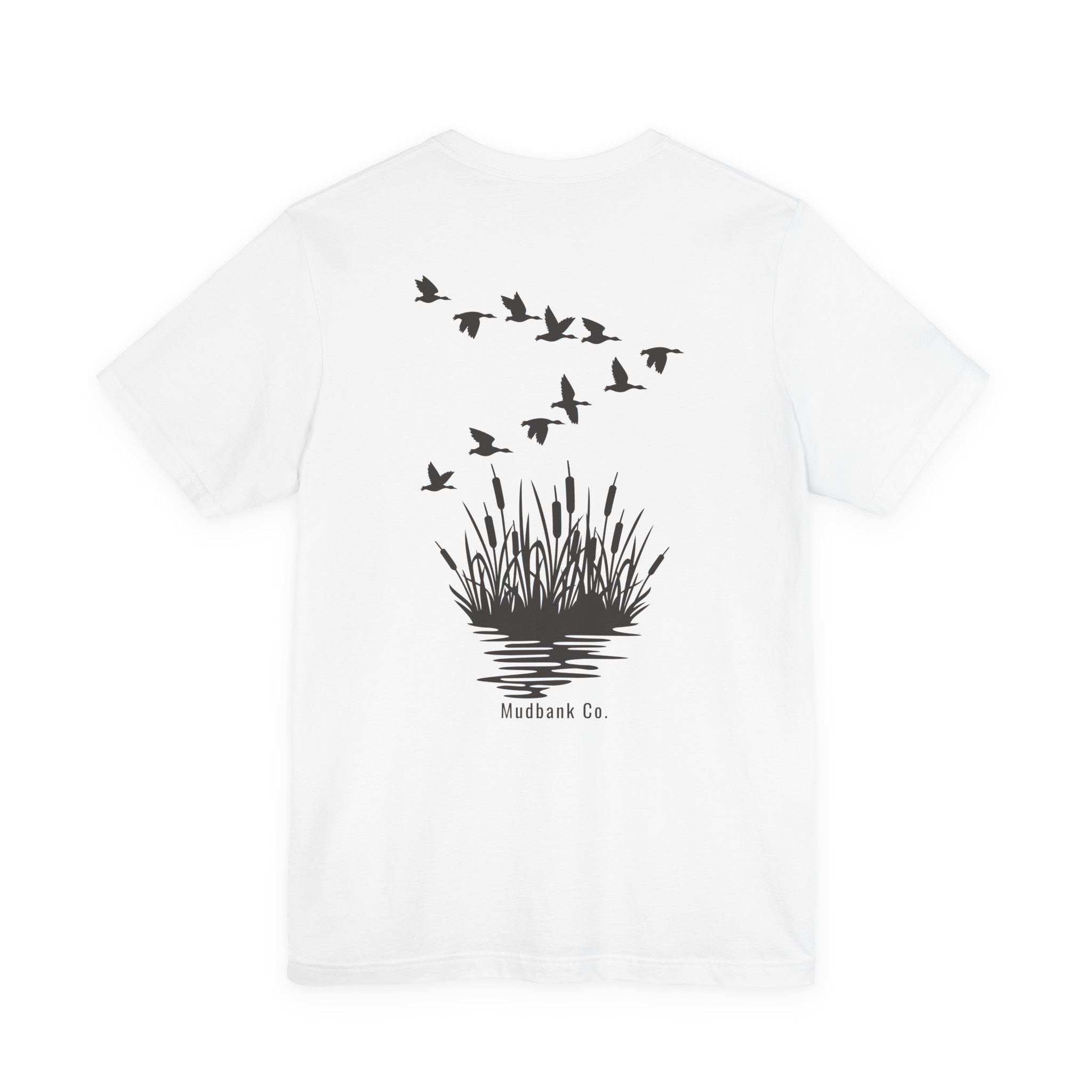 Mudbank Co. Duck Hunt Graphic Tee – Outdoor Marsh Scene Back Print Shirt