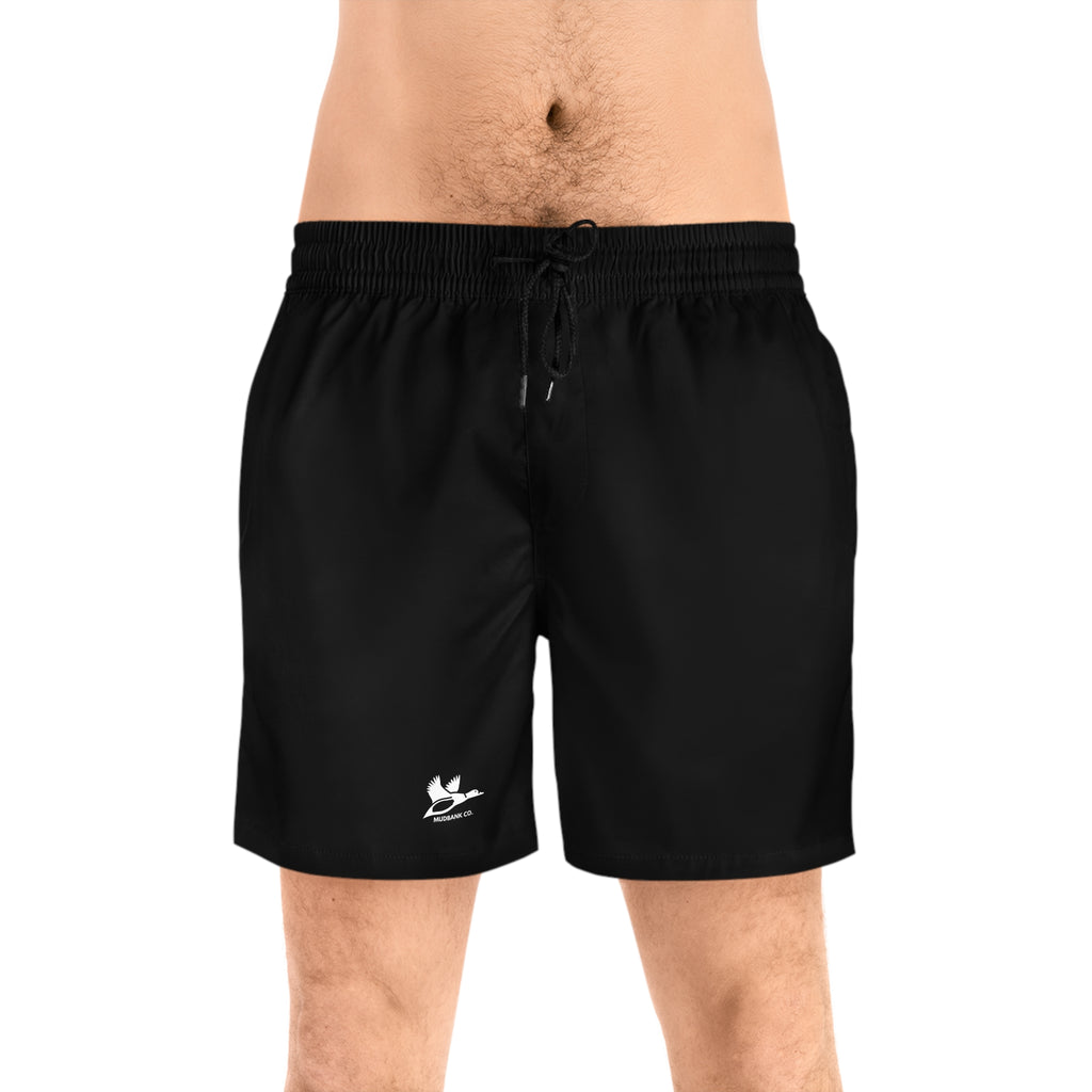 Mudbank Co. Swim Shorts | Minimalist Black Shorts | Southern Outdoors & Water Lifestyle