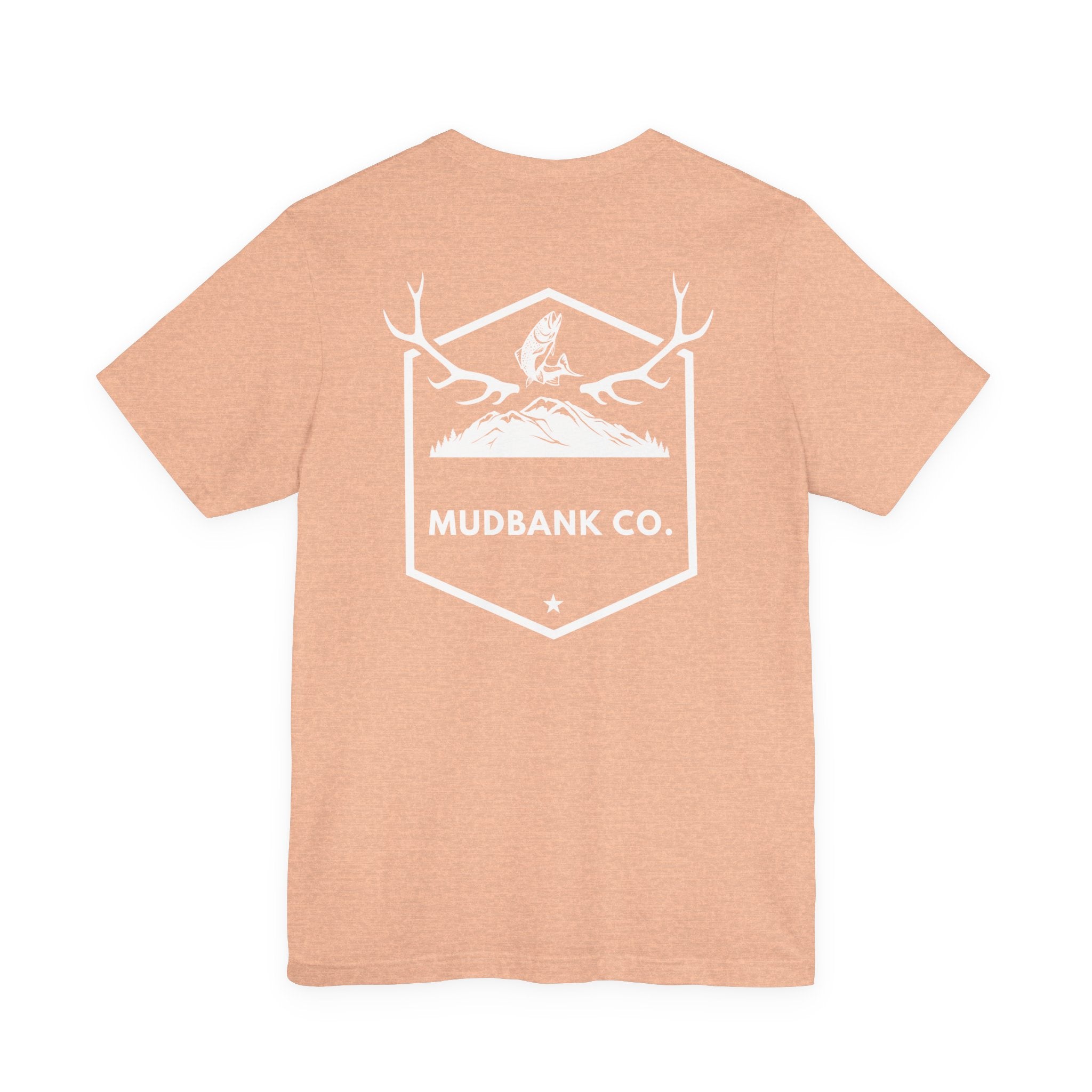 Mudbank Co. Antler Logo T-Shirt | Southern Outdoors Graphic Tee | Hunting & Country Lifestyle | Bella Canvas Unisex