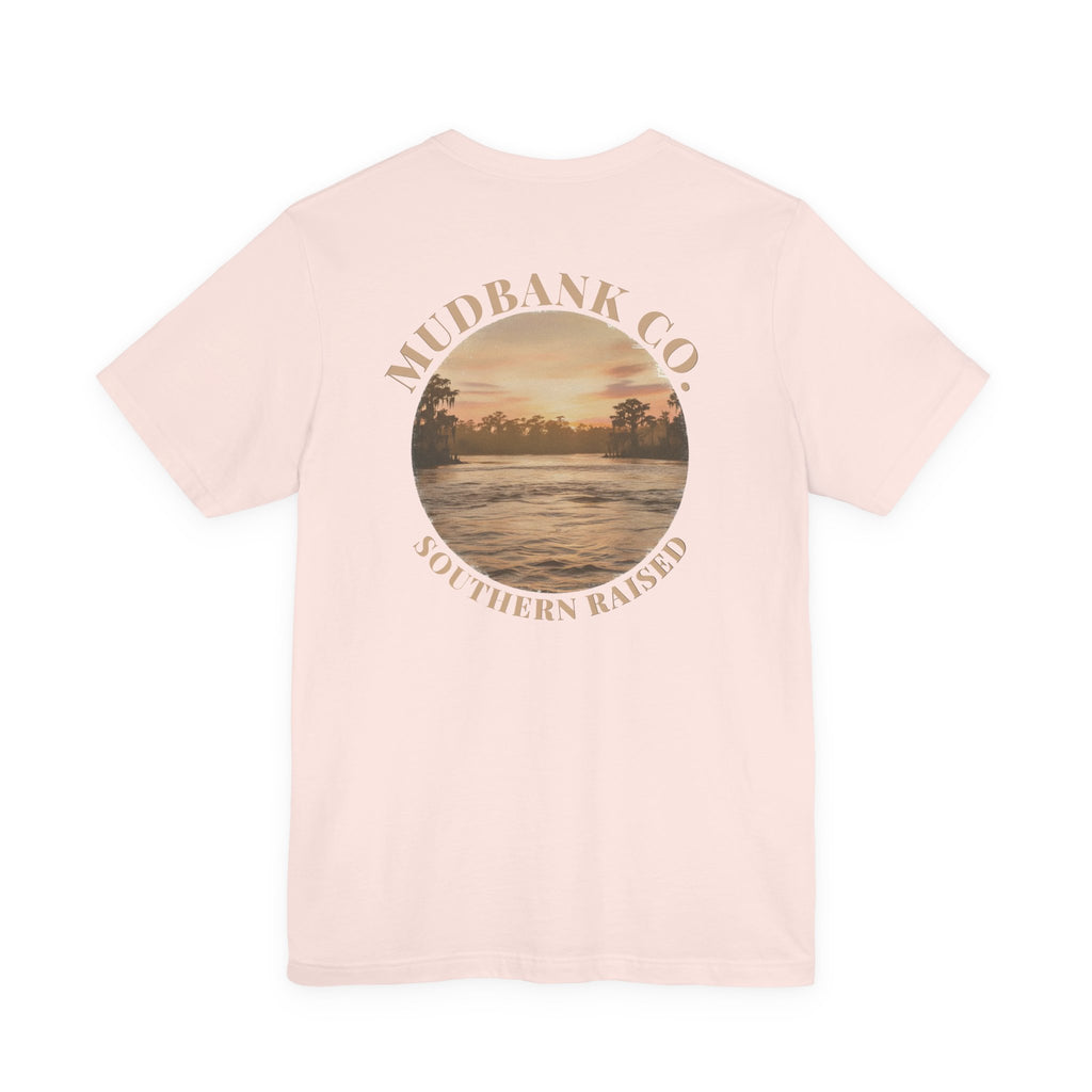 Southern Raised Tee — Mudbank Co. Sunset River Graphic T-Shirt