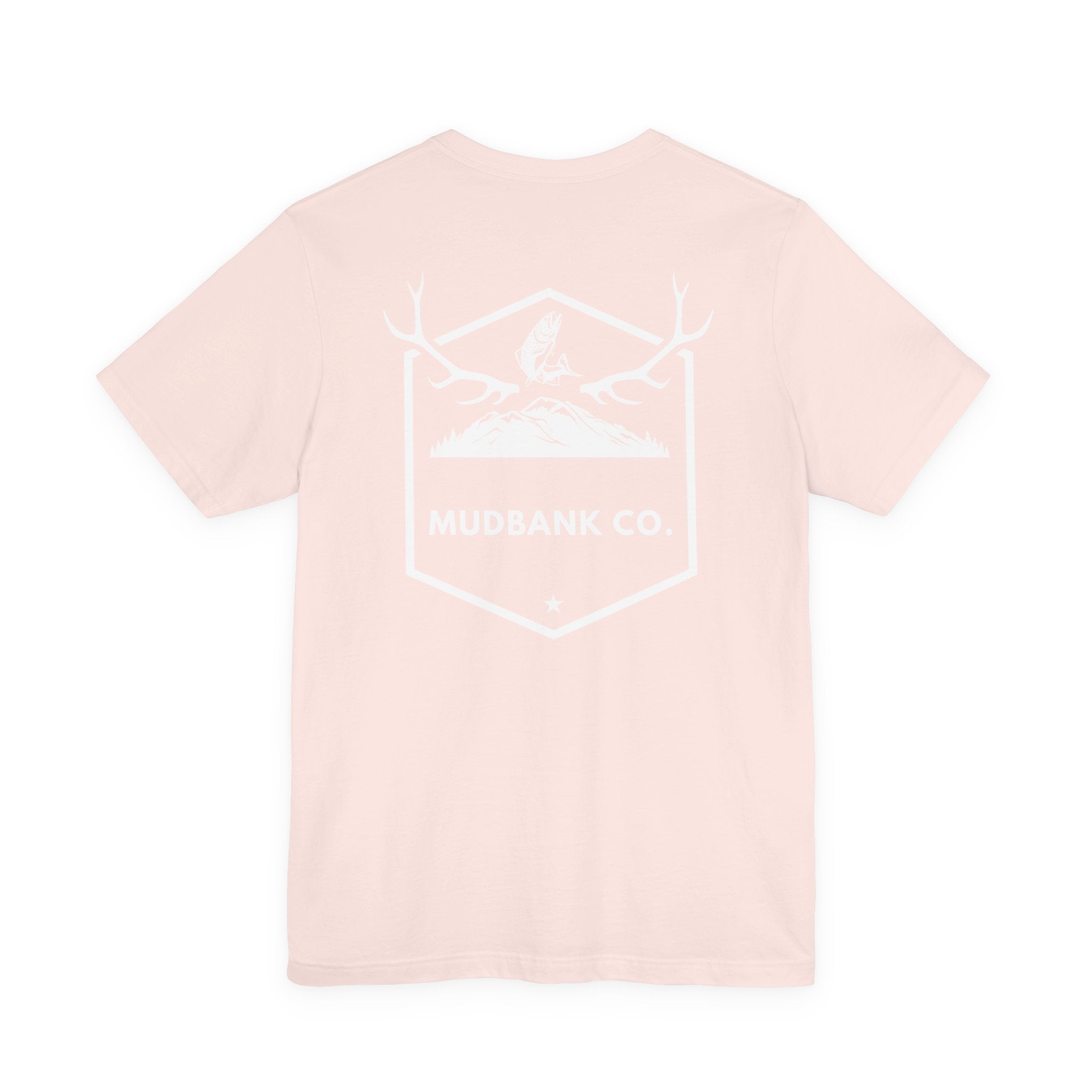 Mudbank Co. Antler Logo T-Shirt | Southern Outdoors Graphic Tee | Hunting & Country Lifestyle | Bella Canvas Unisex