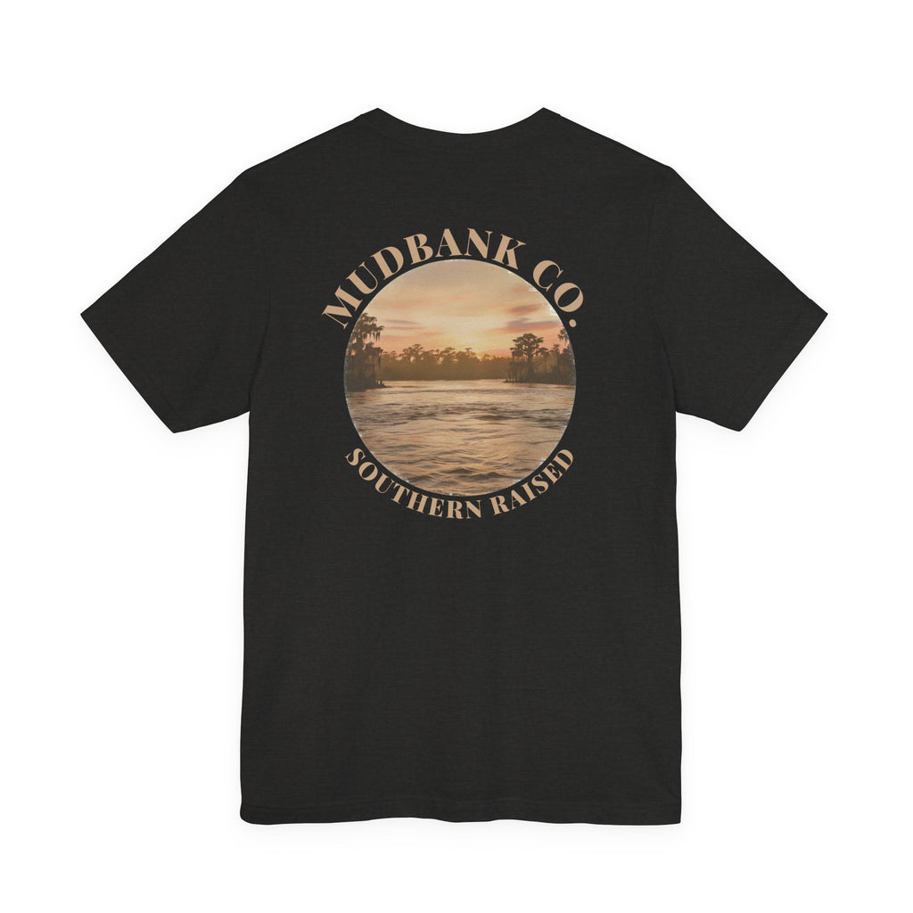 Southern Raised Tee — Mudbank Co. Sunset River Graphic T-Shirt