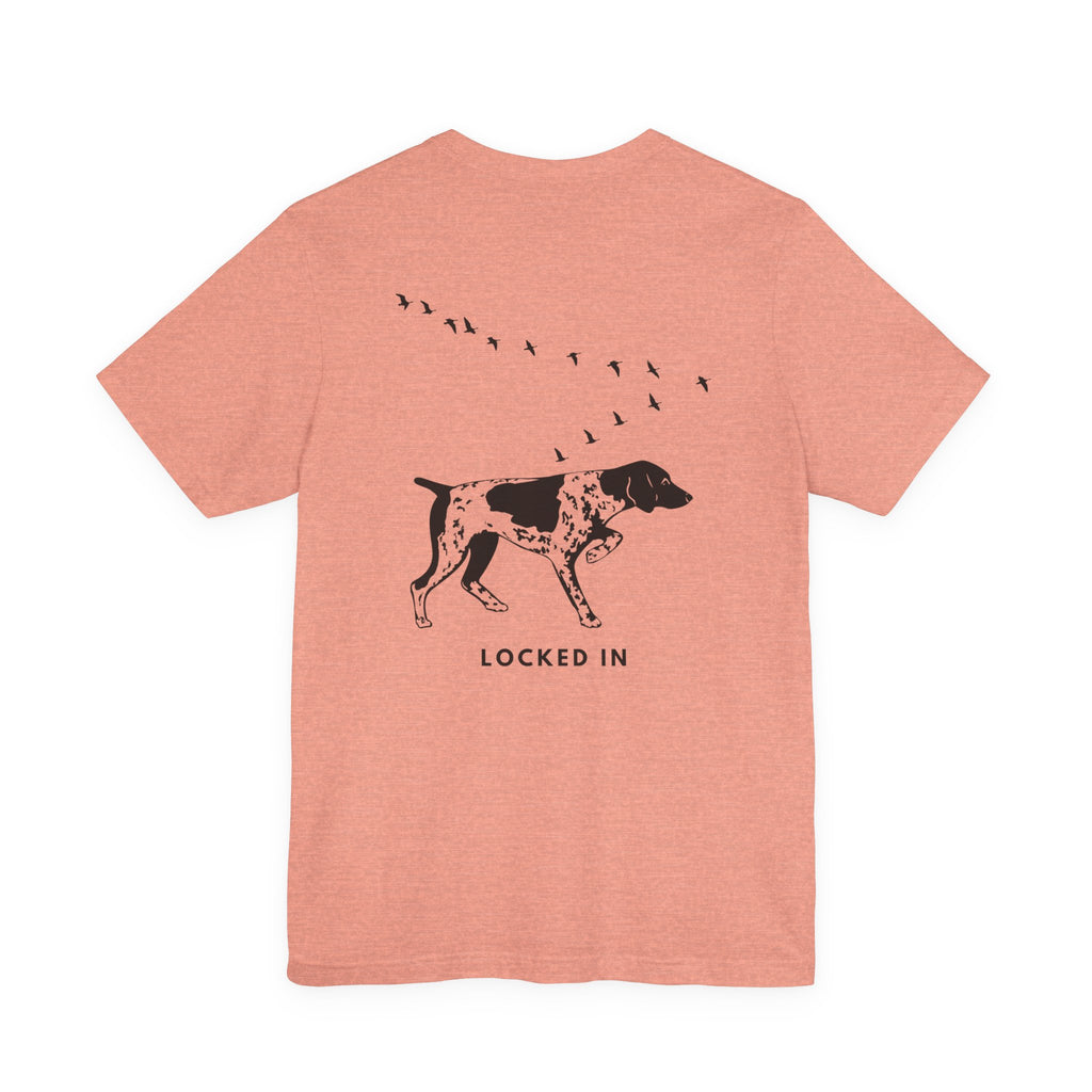 Mudbank Co. Bird Dog T-Shirt | Hunting Dog Graphic Tee | Southern Outdoors Lifestyle Shirt | Bella Canvas Unisex