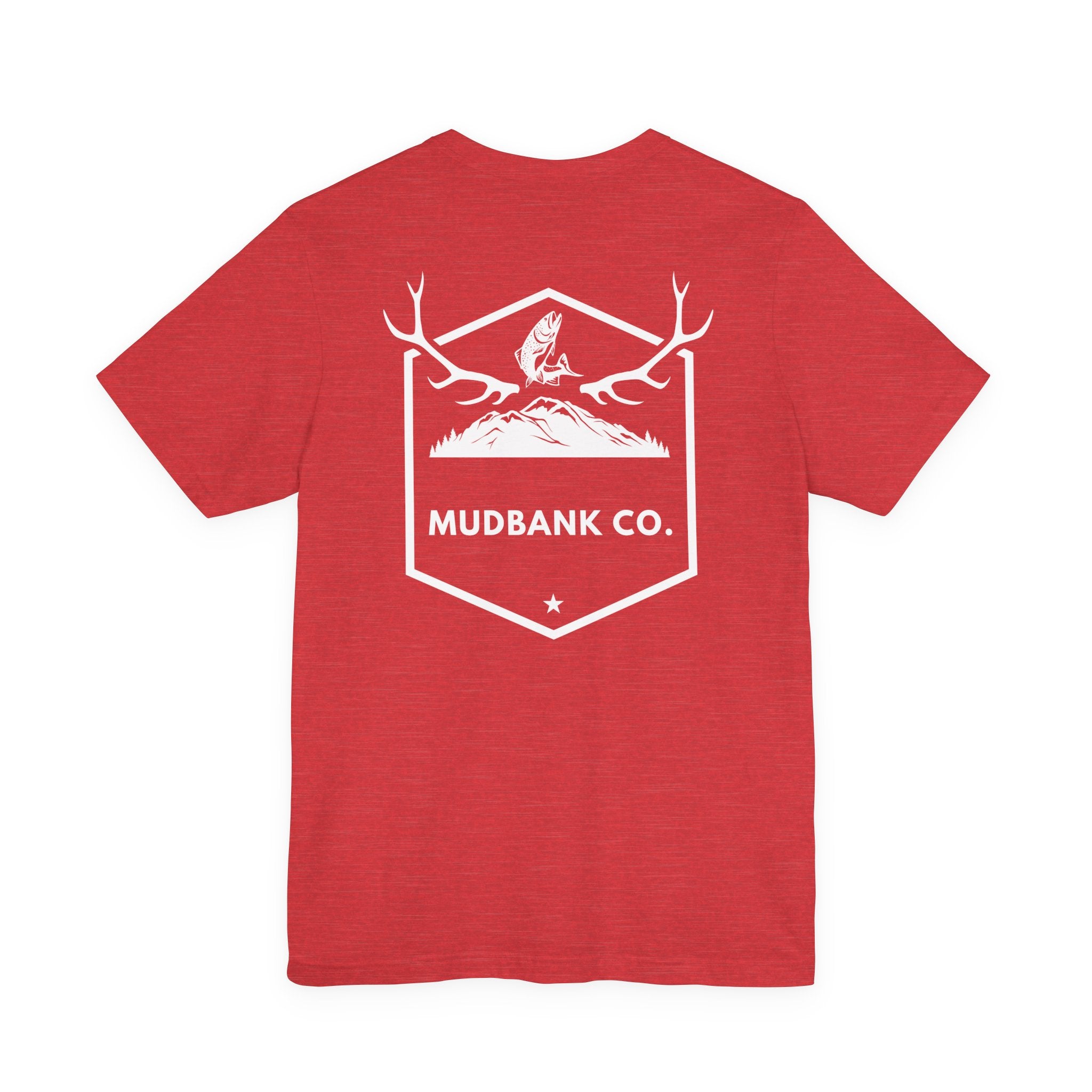 Mudbank Co. Antler Logo T-Shirt | Southern Outdoors Graphic Tee | Hunting & Country Lifestyle | Bella Canvas Unisex