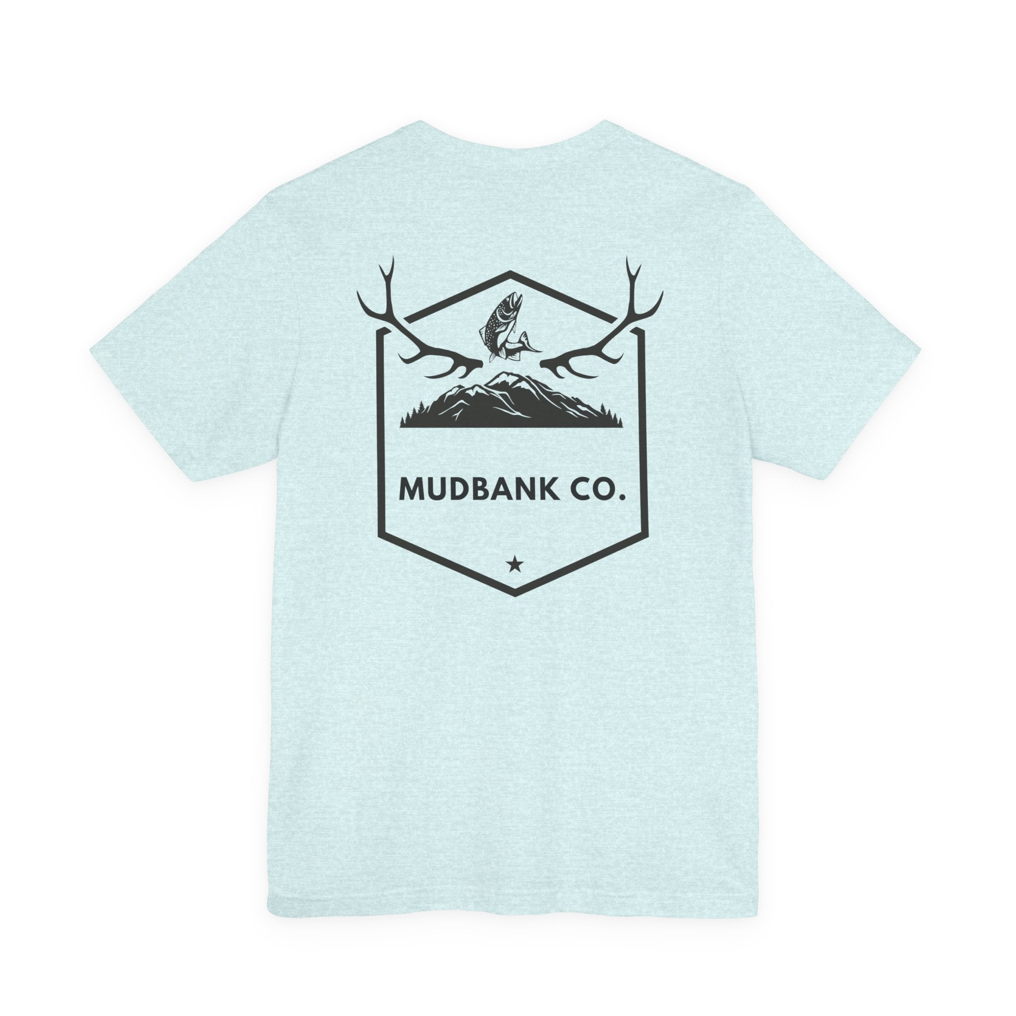 Mudbank Co. Antler Logo T-Shirt | Southern Outdoors Graphic Tee | Hunting & Country Lifestyle | Bella Canvas Unisex