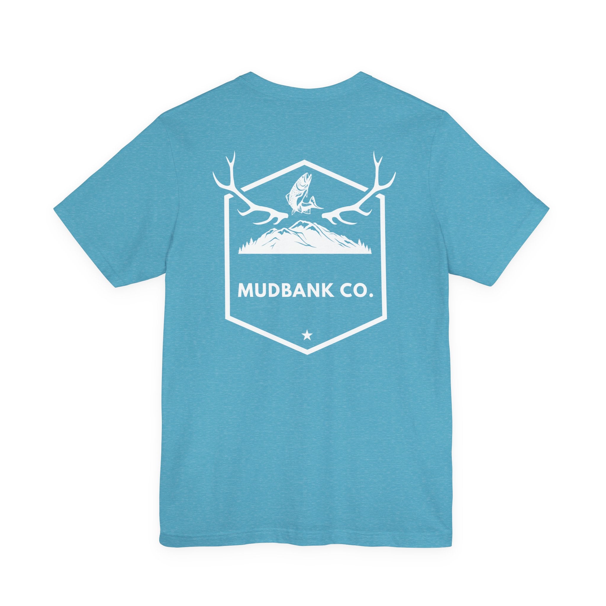 Mudbank Co. Antler Logo T-Shirt | Southern Outdoors Graphic Tee | Hunting & Country Lifestyle | Bella Canvas Unisex