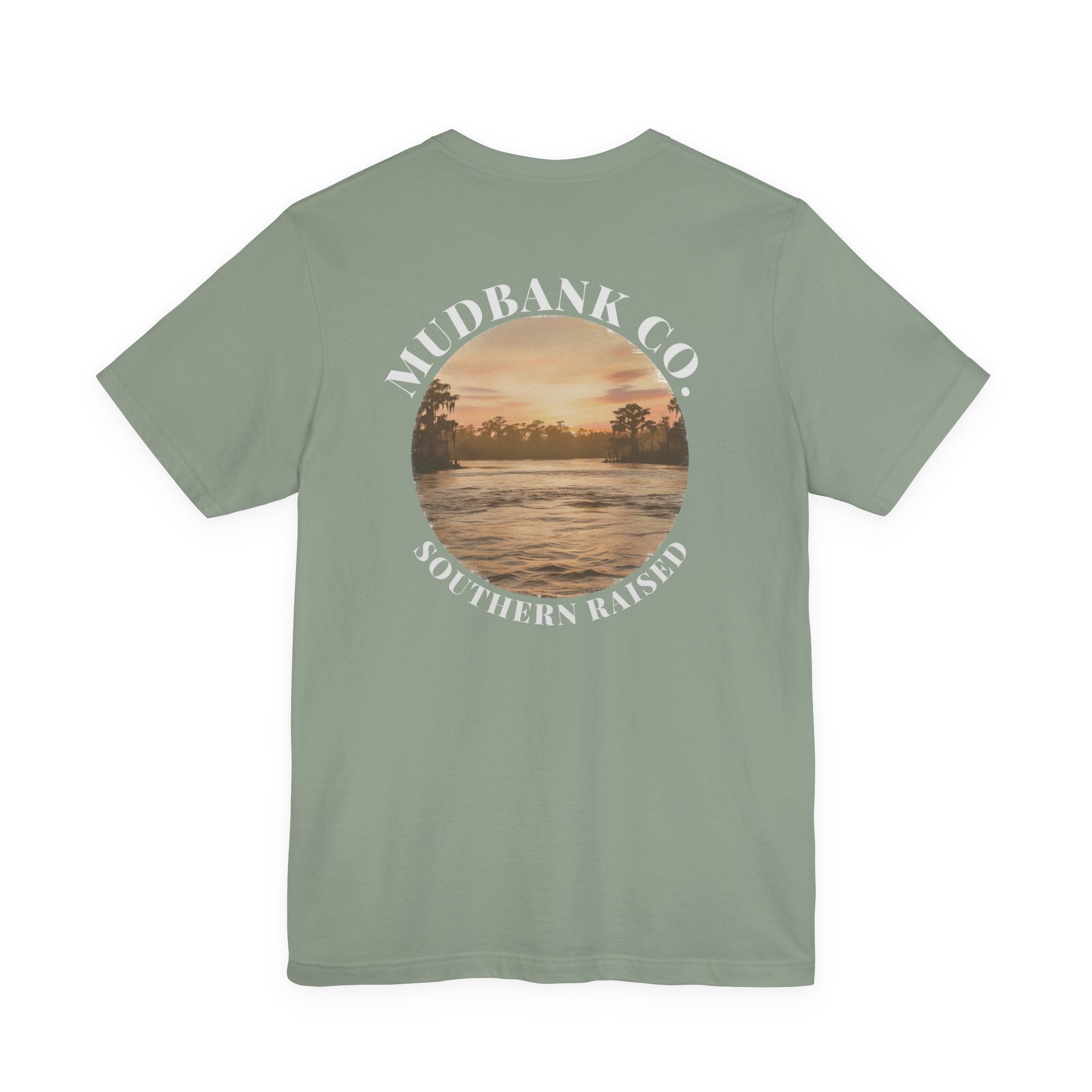 Southern Raised Tee — Mudbank Co. Sunset River Graphic T-Shirt