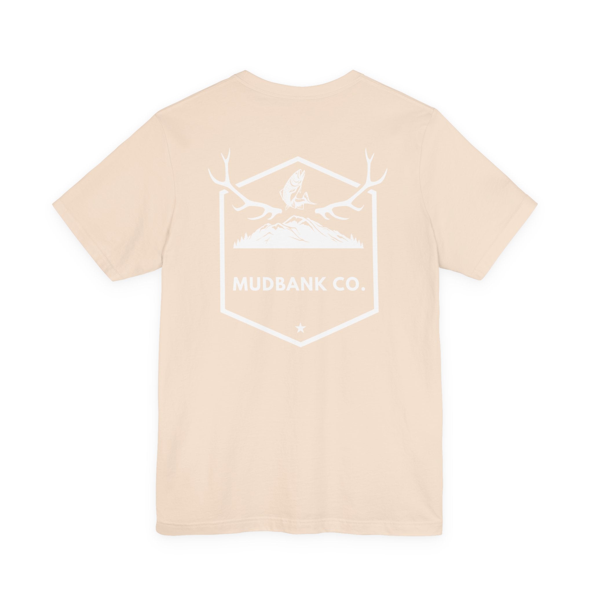 Mudbank Co. Antler Logo T-Shirt | Southern Outdoors Graphic Tee | Hunting & Country Lifestyle | Bella Canvas Unisex